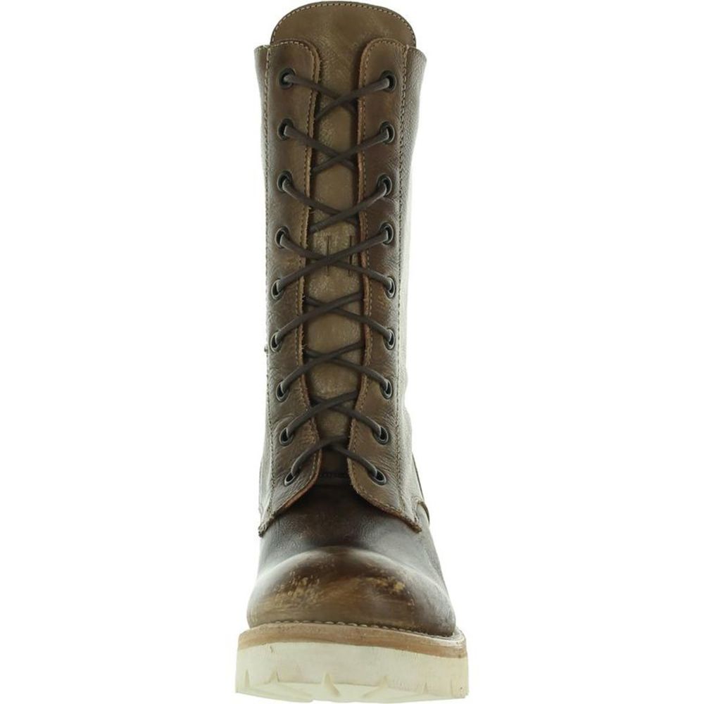 Bed Stu Womens Posh Brown Distressed Leather Combat & Lace-up Boots Shoes NWT - Picture 3 of 3
